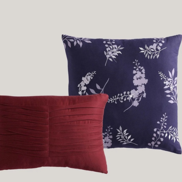 Bebejan Deep Purple Garden Reversible Comforter Set - Picture 5 of 5